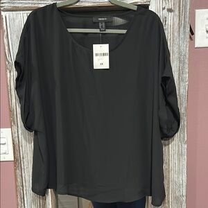 Vince Camuto Elegant Black Blouse